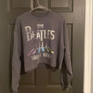 Beatles cropped sweatshirt